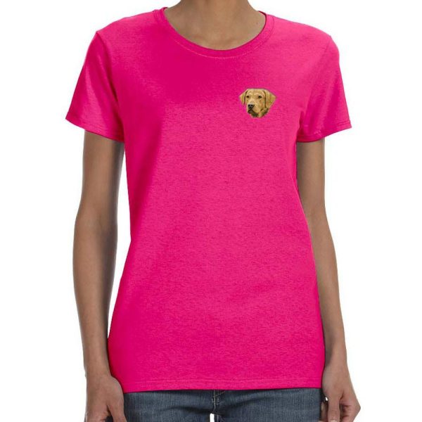 Chesapeake Bay Retriever Embroidered Ladies T-Shirts on Sale - Image 3