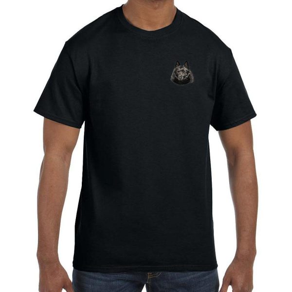 Schipperke Embroidered Mens T-Shirts on Sale - Image 5