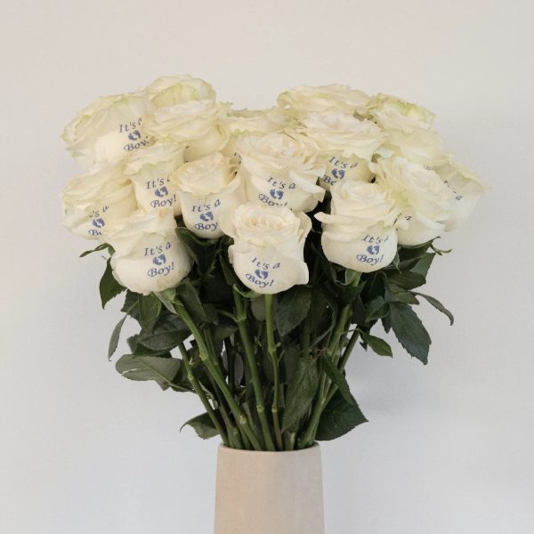 Gender Reveal Boy Personalized Roses Sale - Image 3