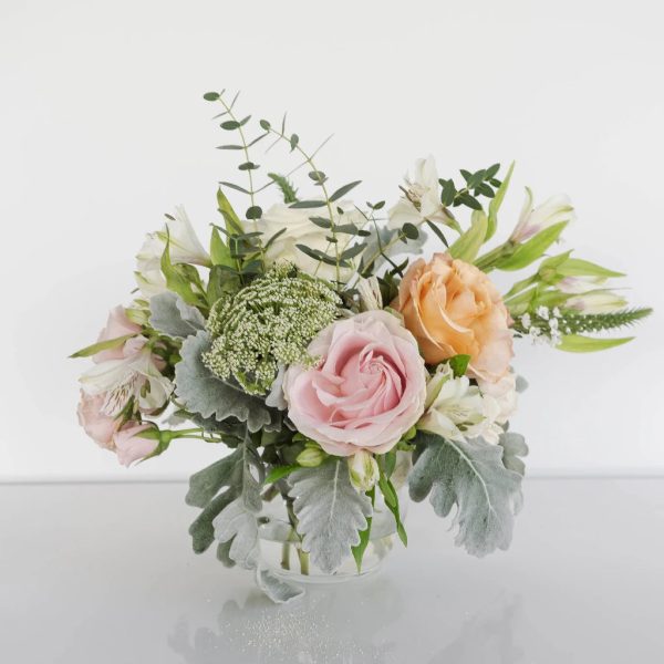Peach Victorian Mini Flower Centerpieces Online Sale